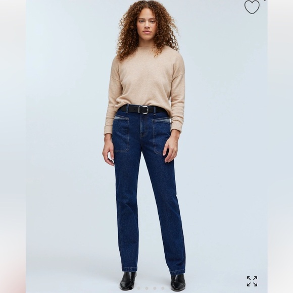 Womens New Madewell The 90’s Straight Leg Jeans Color Boylan Wash - Picture 1 of 11